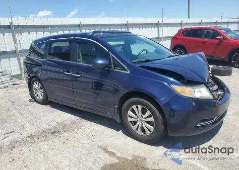 2014 Honda Odyssey Exl from USA, damaged, VIN 5FNRL5H62EB092029